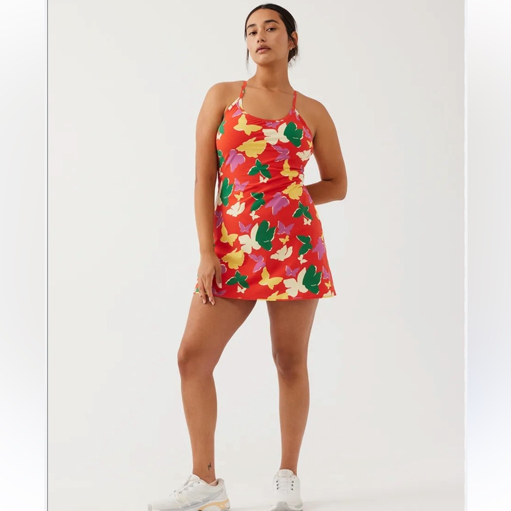 NWT Outdoor Voices The Exercise Dress Butterfly Print